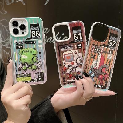 China Cute Shockproof Phone Case For iPhone 14 13 12 11 Max Pro 3D Painting Violent Bear Fashion Fundas Lens Protector for sale