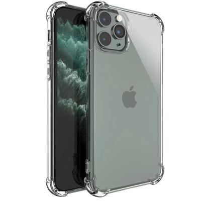 China Shockproof Clear Case On For iPhone 11Pro Max11 Plus On Soft TPU Silicone Phone Case for sale