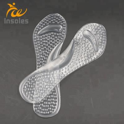 China Shoe Inside Flat Silica Gel Arch Support Feet Cushion Pads Women High Heel Shoes Insoles Inserts for sale