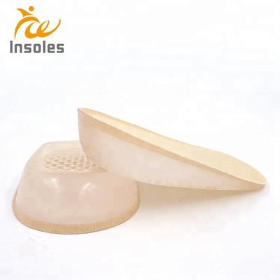 China Shoe Inside Silicone Heel Cups 0.6 Inch Gel Insoles Achilles Tendonitis Inserts For Women Height Increaser for sale