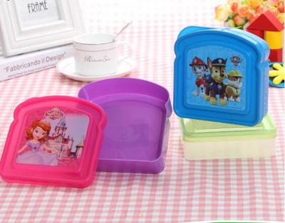 China OEM Food Grade PP Material Recyclable Cartoon Taizhou Hamburger Box for sale