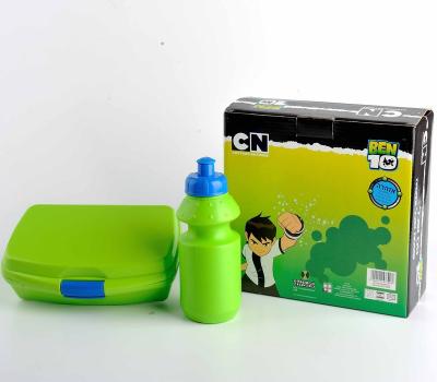 China Freshness Keeping Colorful Kids Plastic Food Bowl Set With Water Bottle for sale