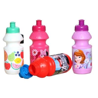 China Viable BPA Free Food Grade Kids Cartoon Plastic Water Bottle 400ml for sale