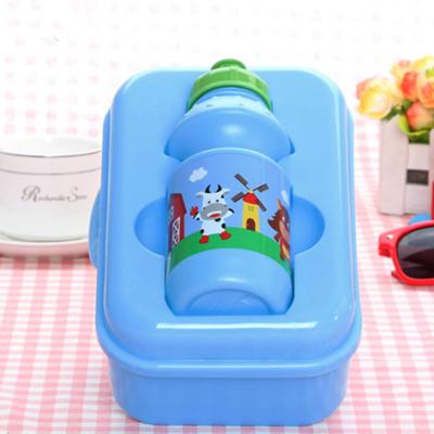 China Lunch boxwith sustainable plastic water bottle for kids in good price for sale