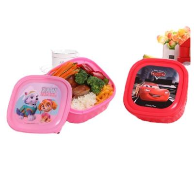 China Best Selling Colorful Freshness Preservation Cartoon Food Bowl For Kids Plastic for sale