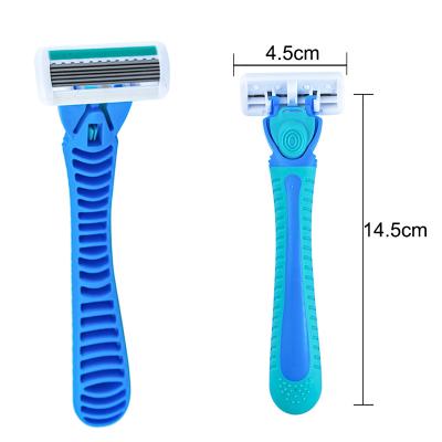 China New Arrival Six Blade Face Shaver Variable Blade Razor Shavers For Men Hair Trimmer Replaceable Manual Razor for sale