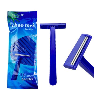 China Wholesale Fashionable Twin Blade Handle Blade Twin Shaver Body Plastic Women Shaver Razor Face Twin Razor for sale