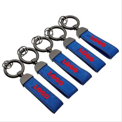 China Leather Modern Car Suede Key Chain For Sline RS AMG R For Benz For M For V W Key Ring Free Sample for sale