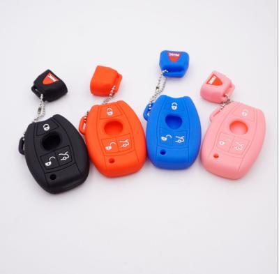 China Non-Toxic Silicone 3 Button Cover Remote Key Car Body FOB Cover For Mercedes-Benz for sale