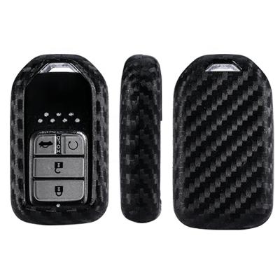 China Protective Carbon Fiber Pattern Car Key Cover For Honda Accord CR-V CR-Z HR-V Civic Driver Remote Case Protection for sale