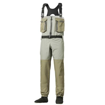 China Unisex Luxury Breathable Stockingfoot Waders Water Proof High Quality Fishing Waders For Pro Anglers for sale