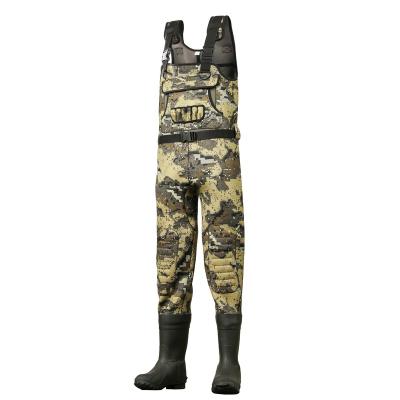 China Size USA 11 Unisex Neoprene Chest Wader With Rubber Bootfooted for sale