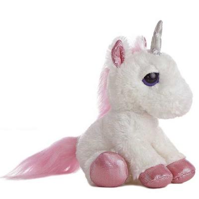 China New popular mixed color unicorn plush unicorn keychain stuffed mini small main chain toy for sale