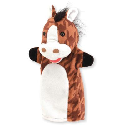 China Popular New Arrive Early Learning Children Toys Stuffed Farm Animal Hand Puppet Plush for sale