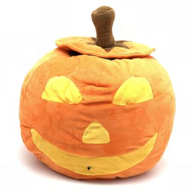 China Popular Custom Funny Halloween Plush Stuffed Musical Pumpkin Soft Toys for sale