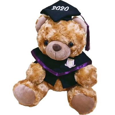 China Popular custom plushies graduation plushies plush stuffed teddy bear from factory LOW MOQ for students for sale