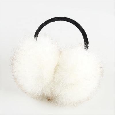 China Colorful Plush+PP Cotton Fashionable Women Girls Keep Ear Warm Winter Fluffy Earmuffs for sale