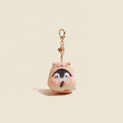 China LOW MOQ mini custom stuffed penguin keychain plush toy key chain direct from popular factory for sale