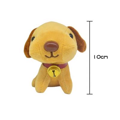 China Popular Promotional Cute Soft Mini Dog Stuffed Animals Small Dog Gift Key Chain for sale