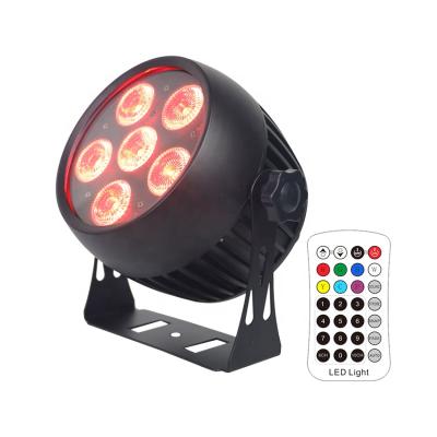 China Outdoor Bars Wash IP65 Rechargeable Par Can Wireless 6in1 RGBWAUV 6x18w IR DMX LED Battery Powered Waterproof Light for sale