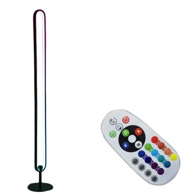 China Contemporary Explosive Corner LED Floor Lamp RGB Minimalist Creative RGB Atmosphere Lamp Corner Lamp for sale