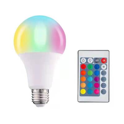 China Indoor RGB LED Light Bulb Multi-Watt Replaceable Color LED Light With Infrared Remote Control for sale