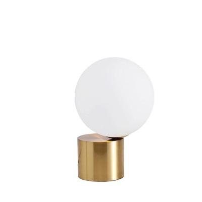 China Simple and creative modern Nordic postmodern table lamp glass ball metal bedside bedroom living room decorative table lamp for sale