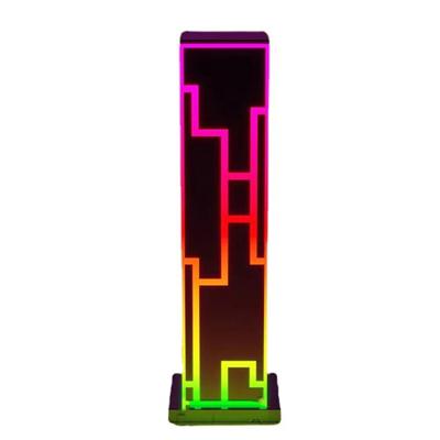 China Modern Modern RGB Rubik's Cube Atmosphere Table Lamp With Remote Control Bar Restaurant Selfie LED Night Light for sale