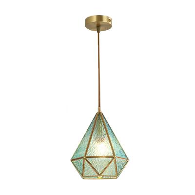 China 2021 Home Decor Bedroom Diamonds New Modern Bedside Lamps Copper Painting Chandelier Light for sale