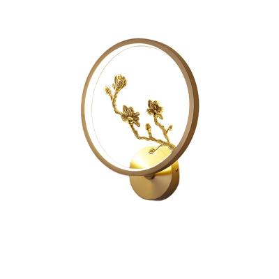 China China Factory Direct Selling Fancy Traditional Brass Modern Art Bedroom Living Room Wall Lamp Side Wall Mounted Side Lights for sale