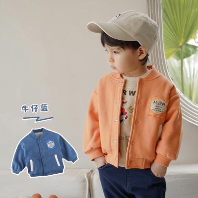 China Sustainable Trending Wholesale Products Kids Boys Purple Winter Coats Korea Winter Boy Coat Boy Baseball Model Jacket for sale