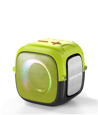 China 2022 Single Card Wireless Waterproof Stereo Speaker Portable TF Music TF Flashing Light Design BT Radio Portable Speaker for sale