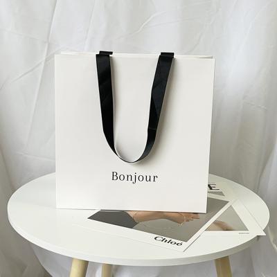 China Wholesale Recyclable Premium Shopping Gift Paper Bag Recyclable Jewelry Bag Accept Custom Printed For Your Own Logo for sale