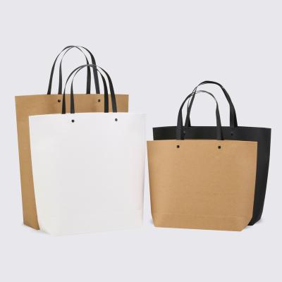 China China Wholesale Custom Logo Top Recyclable Product Eco Friendly Brown Fast Food Take Away Recycled Kraft Paper Bag for sale