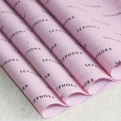 China Recycled Materials Customized Wrapping Paper Tissue Wrapping Paper For Products Packaging Clothes Wrap Tissue Paper Logo Print for sale