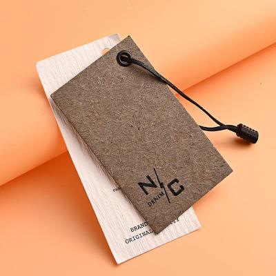 China Fashion Recyclable Hang Tag With Luxury Paper String Tag Custom Design Logo Printing for sale