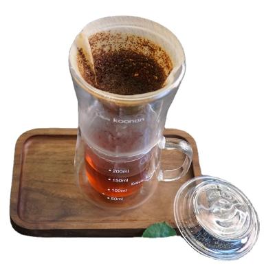 China Sustainable Reusable Coffee Filter v60 Dripper Glass Tea Strainer for sale