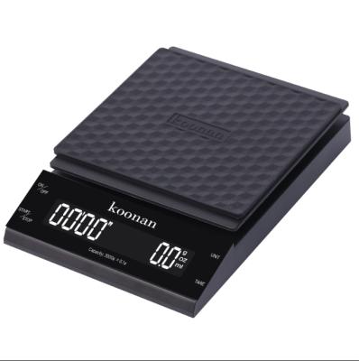 China Kitchen Scales 3Kg Retro Electronic Digital Coffee Scale With New ABS Plastic Platform, Non-slip Heat Protective Pad for sale