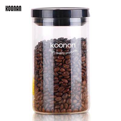 China Sugar Nuts Container Glass Fresh Grain Pot Food Storage Refrigerator Storage Box Kitchen Freshness Food Storage Box for sale