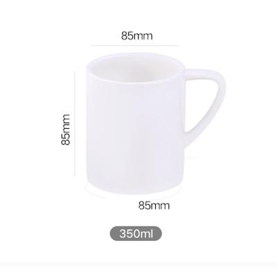 China Stocked Hot Selling Customized Logo White Black Coffee Ceramic Mugs And Cups Ceramic Mug Wholesale for sale