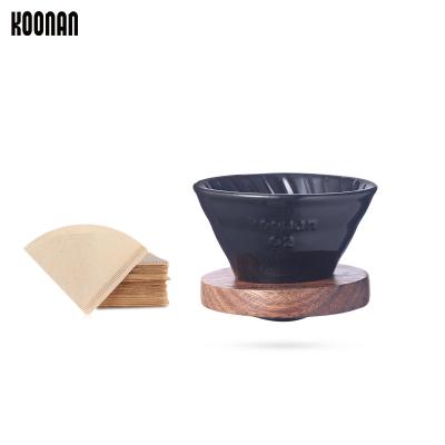 China Custom Multicolor Embossed Coffee Filter Stocked Ceramic v60 Porcelain Pour Over Coffee Dripper for sale