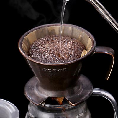 China Viable V01Filter dripper1-2cup Koonan pour over cone reusable coffee dripper filter coffee dripper V60 ceramic filter cup for sale