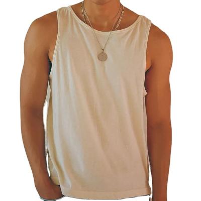 China Custom Made Tank Top Gym Fitness Sports Logo Factory Price Anti-pilling Vests Men Custom Made Fitness Vests for sale