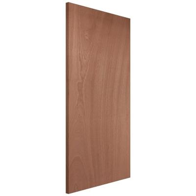 China Windproof Solid core wooden plywood flat door for sale