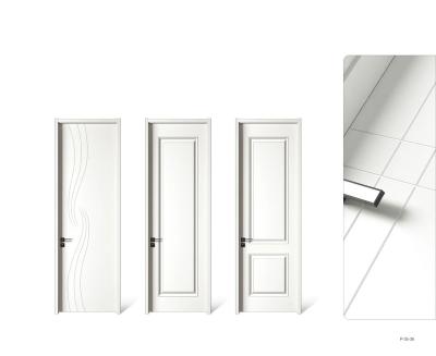 China Windproof China WPC Door Factory 100% Waterproof Interior Bedroom PVC/ABS/ WPC Doors With Door Frame for sale