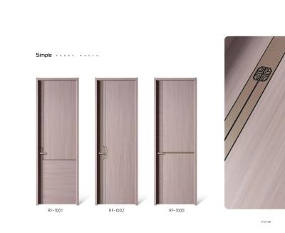 China Minimalist China Supplier Interior Wooden Door Wpc Door Customized Size And Color Waterproof Wpc Doors for sale