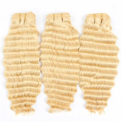 China Hot Selling Amazon Hair Wig Blonde Virgin Hair Bundles, 100% Gold Small Volume Hair Bundles for sale