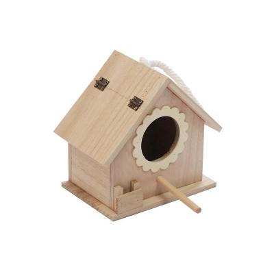 China Stocked Finch Bluebird Cardinals Wooden House Garden Yard Hanging Outdoor Bird House for sale