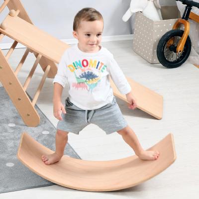 China Curvy Body Balance Wooden Shimmy Rocker Board for sale