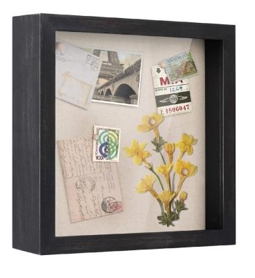 China Classic professional supply high quality shadow box showcase with solid wood frame for sale